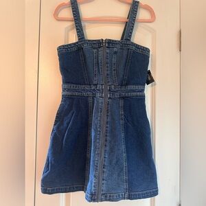 Denim Zip-Up Dress